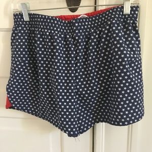 Jadelyn Brooke shorts, Med. red, white & blue